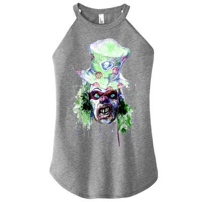 Spooky Clown Face Women's Perfect Tri Rocker Tank