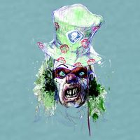 Spooky Clown Face Sueded Cloud Jersey T-Shirt