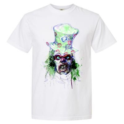 Spooky Clown Face Garment-Dyed Heavyweight T-Shirt