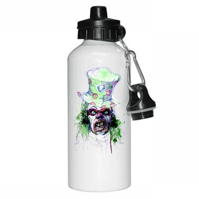 Spooky Clown Face Aluminum Water Bottle 