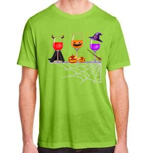 Spooky Wine Glasses Adult ChromaSoft Performance T-Shirt