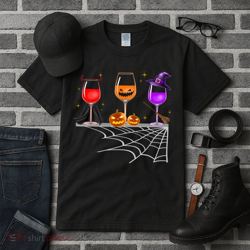 Spooky Wine Glasses Tall T-Shirt