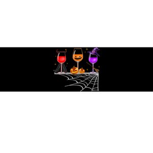 Spooky Wine Glasses Bumper Sticker