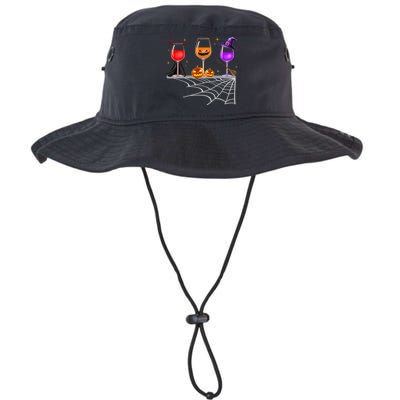 Spooky Wine Glasses Bucket Hat