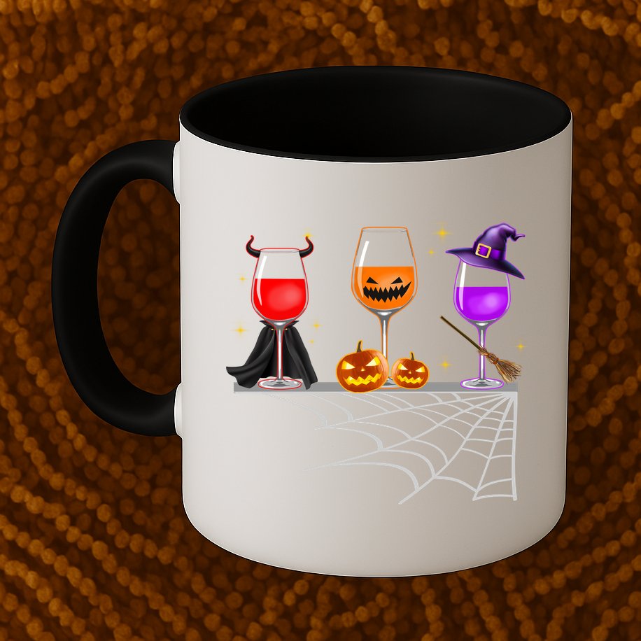 Spooky Wine Glasses Mug