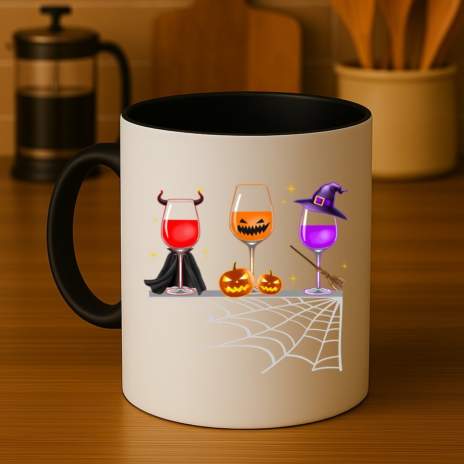 Spooky Wine Glasses Mug
