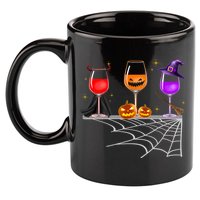 Spooky Wine Glasses 11oz C Handle Ceramic Mug