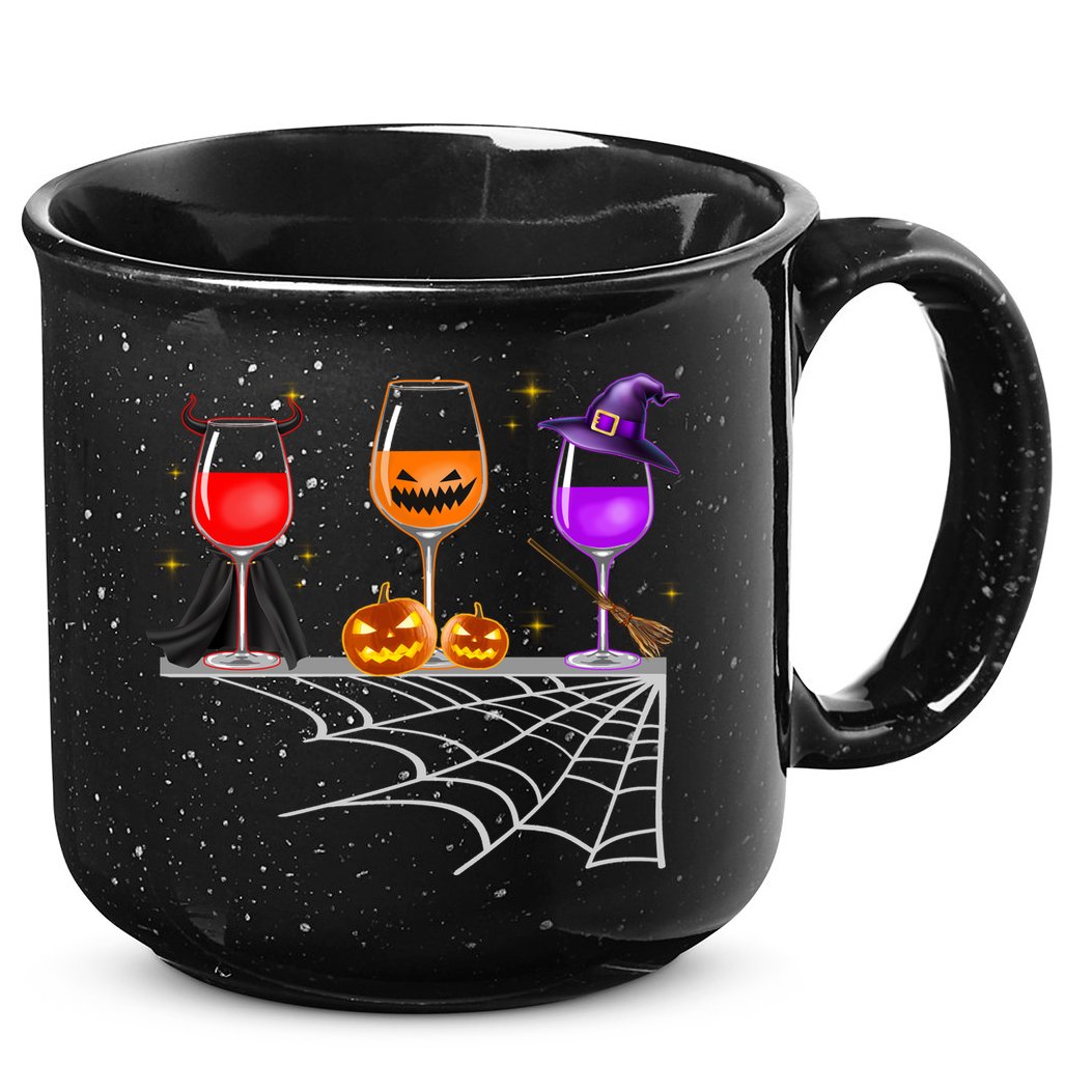 Spooky Wine Glasses 15oz Campfire Ceramic Mug