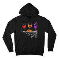 Spooky Wine Glasses Tall Hoodie