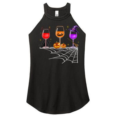 Spooky Wine Glasses Women’s Perfect Tri Rocker Tank