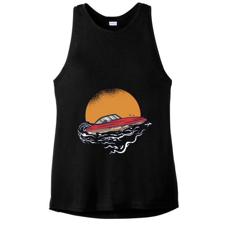 Sport Motorboat Ladies PosiCharge Tri-Blend Wicking Tank