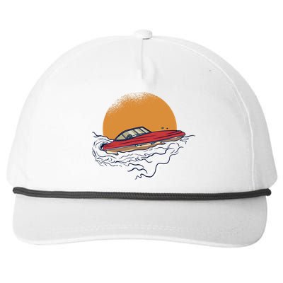 Sport Motorboat Snapback Five-Panel Rope Hat