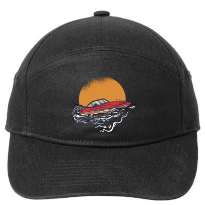 Sport Motorboat 7-Panel Snapback Hat