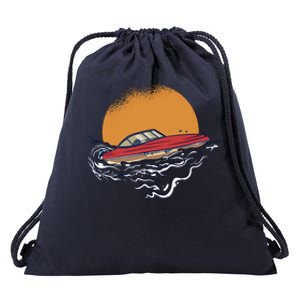 Sport Motorboat Drawstring Bag