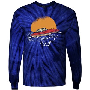 Sport Motorboat Tie-Dye Long Sleeve Shirt