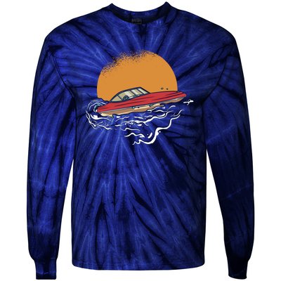 Sport Motorboat Tie-Dye Long Sleeve Shirt