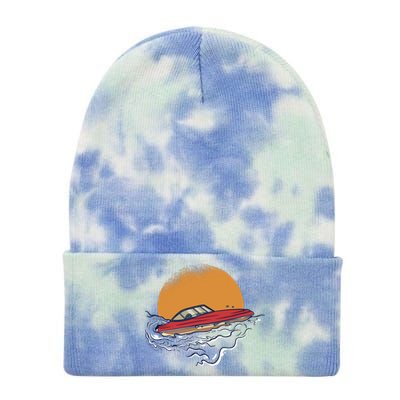 Sport Motorboat Tie Dye 12in Knit Beanie