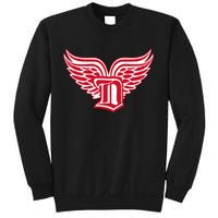 Sporty Detroit Fan Old English D With Wings Sweatshirt