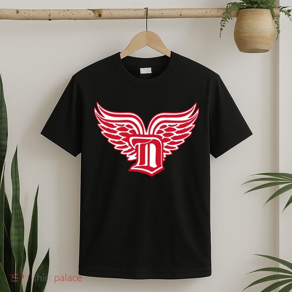 Sporty Detroit Fan Old English D With Wings T-Shirt