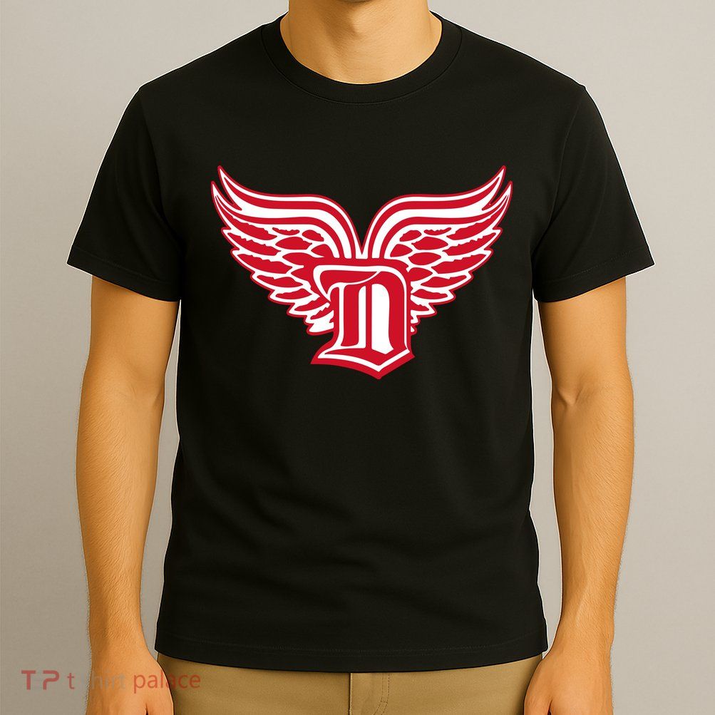 Sporty Detroit Fan Old English D With Wings T-Shirt