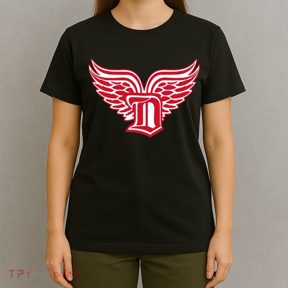 Sporty Detroit Fan Old English D With Wings T-Shirt