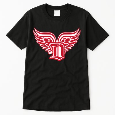 Sporty Detroit Fan Old English D With Wings Tall T-Shirt