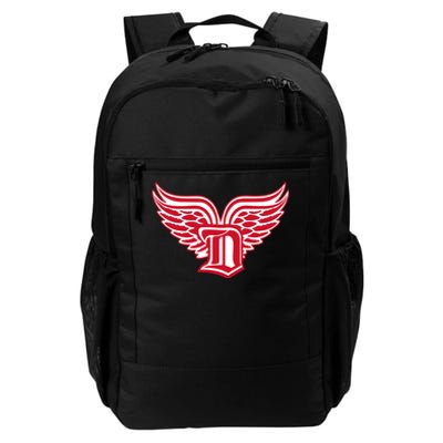 Sporty Detroit Fan Old English D With Wings Daily Commute Backpack