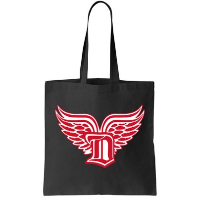 Sporty Detroit Fan Old English D With Wings Tote Bag