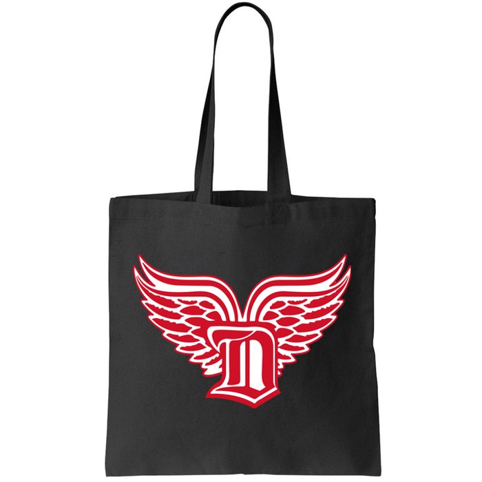 Sporty Detroit Fan Old English D With Wings Tote Bag