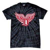 Sporty Detroit Fan Old English D With Wings Tie-Dye T-Shirt