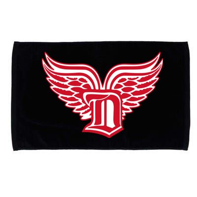 Sporty Detroit Fan Old English D With Wings Microfiber Hand Towel