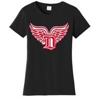 Sporty Detroit Fan Old English D With Wings Women's T-Shirt