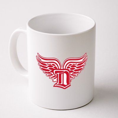 Sporty Detroit Fan Old English D With Wings Coffee Mug