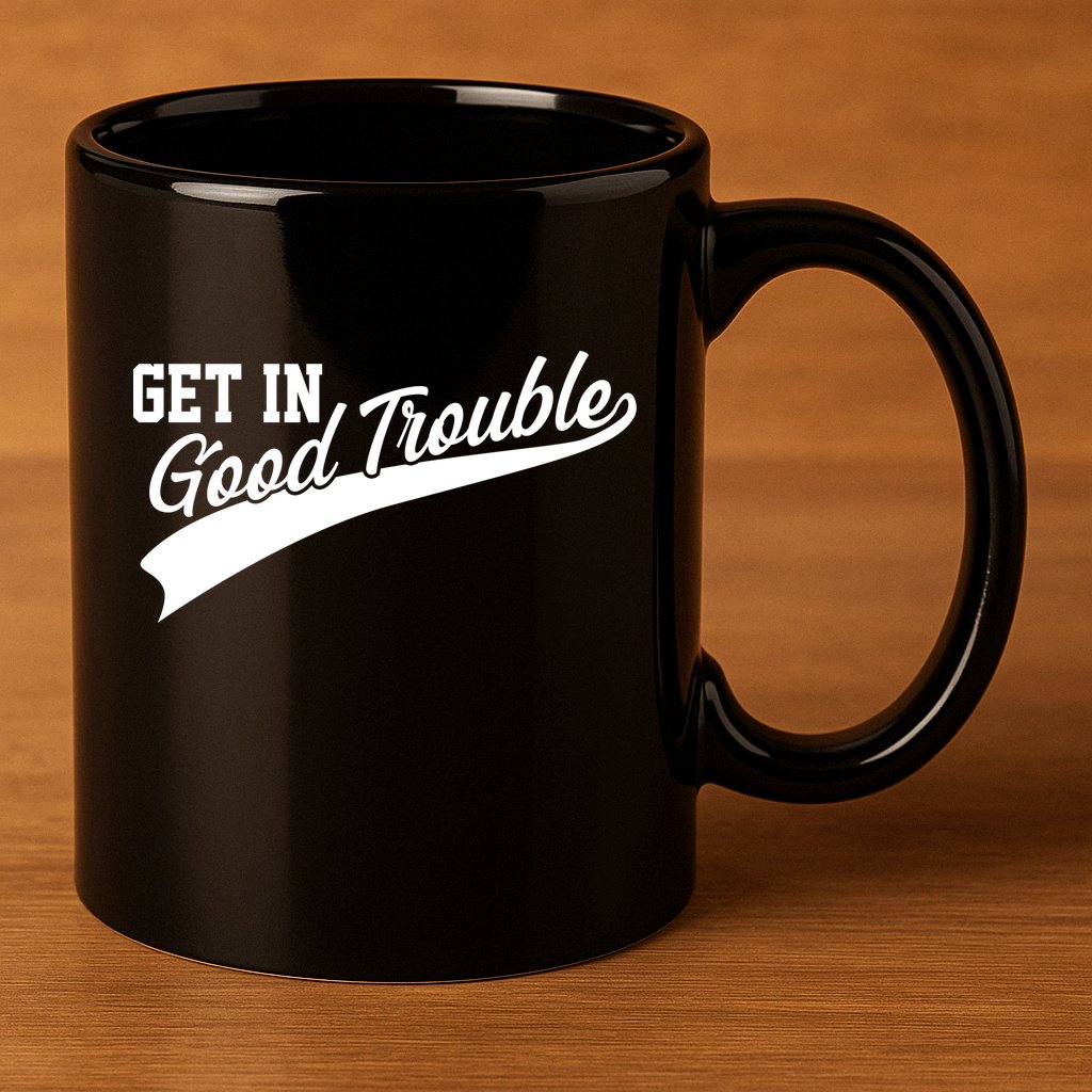 Sporty Get In Good Trouble John Lewis Tribute 11oz C Handle Ceramic Mug