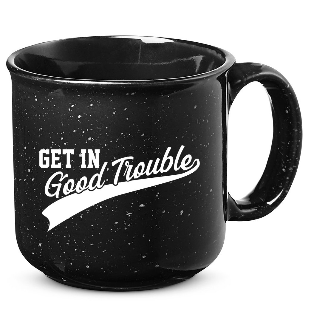 Sporty Get In Good Trouble John Lewis Tribute 15oz Campfire Ceramic Mug