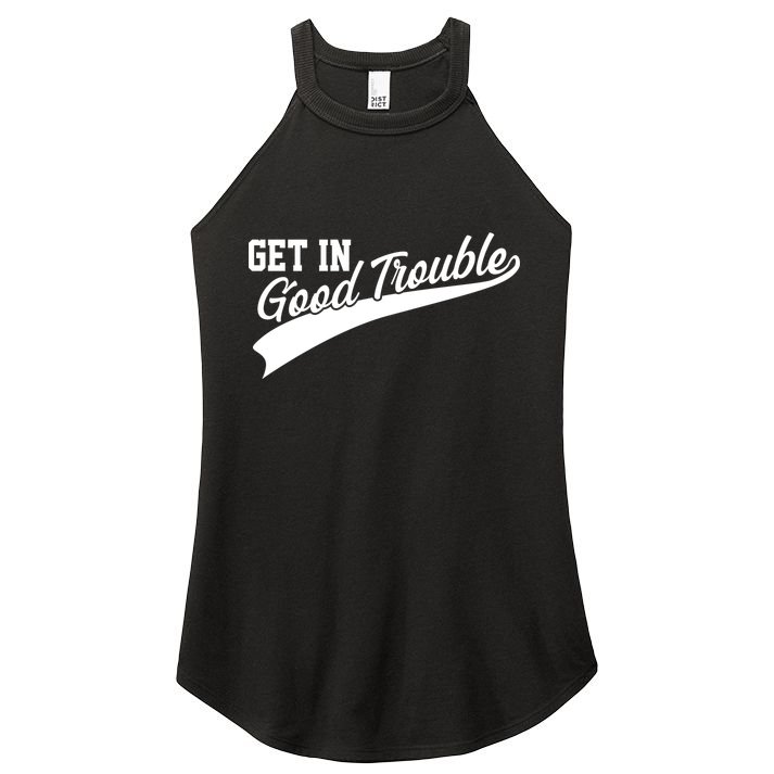 Sporty Get In Good Trouble John Lewis Tribute Women's Perfect Tri Rocker Tank