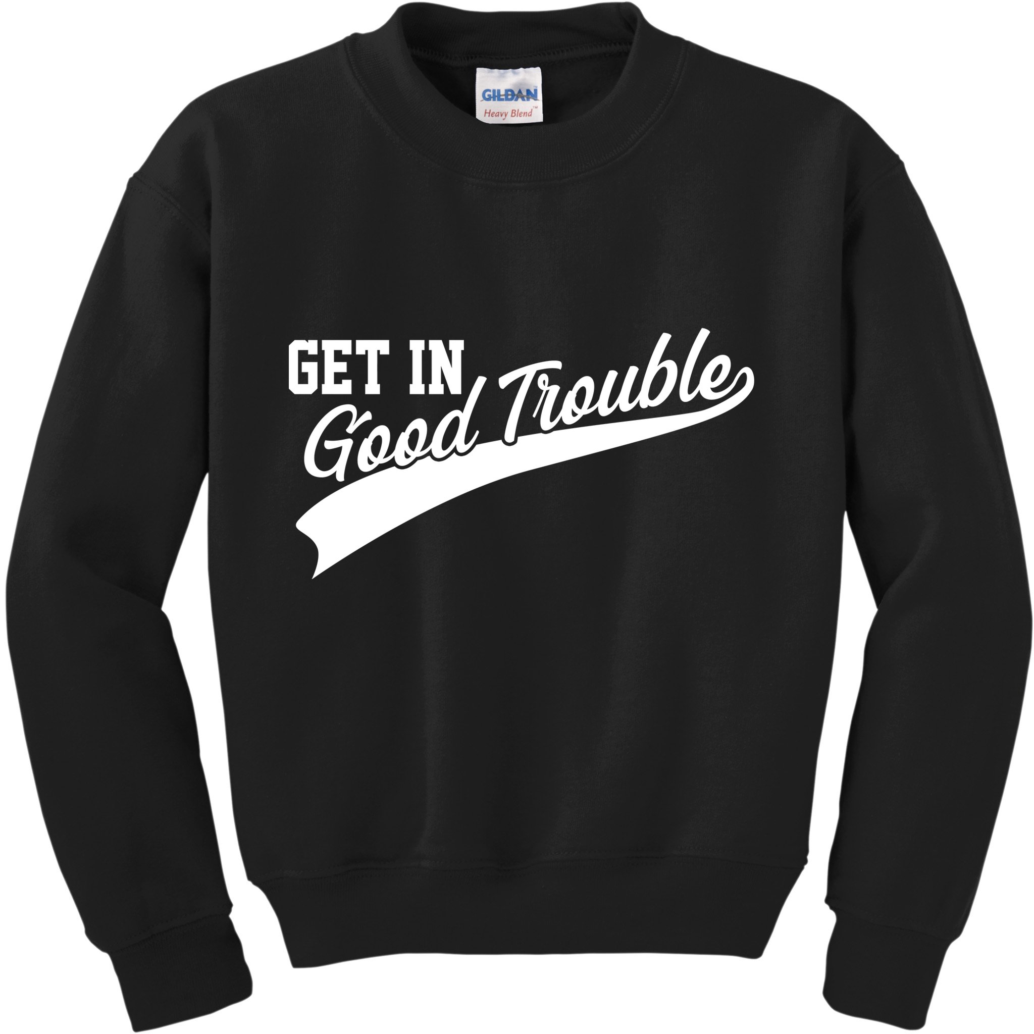Sporty Get In Good Trouble John Lewis Tribute Kids Sweatshirt