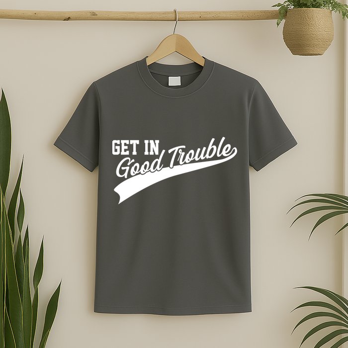 Sporty Get In Good Trouble John Lewis Tribute T-Shirt
