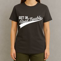 Sporty Get In Good Trouble John Lewis Tribute T-Shirt