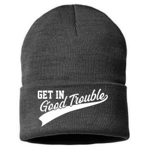 Sporty Get In Good Trouble John Lewis Tribute Sustainable Knit Beanie