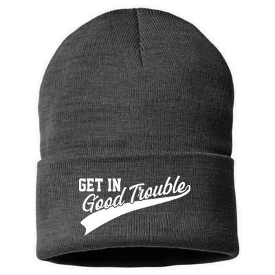 Sporty Get In Good Trouble John Lewis Tribute Sustainable Knit Beanie
