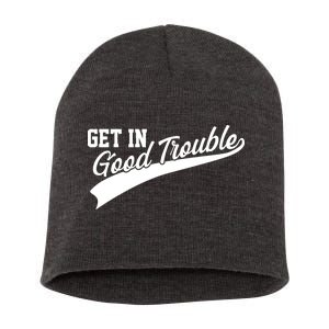 Sporty Get In Good Trouble John Lewis Tribute Short Acrylic Beanie