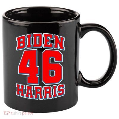 Sporty Jersey Style Biden Harris 46 2020 Election 11oz C Handle Ceramic Mug