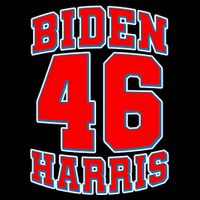 Sporty Jersey Style Biden Harris 46 2020 Election Kids Colorblock Raglan Jersey
