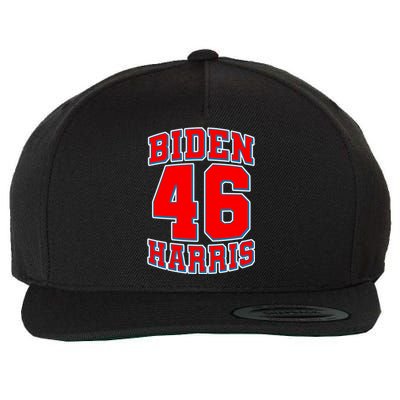 Sporty Jersey Style Biden Harris 46 2020 Election Wool Snapback Cap