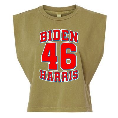 Sporty Jersey Style Biden Harris 46 2020 Election Garment-Dyed Women's Muscle Tee