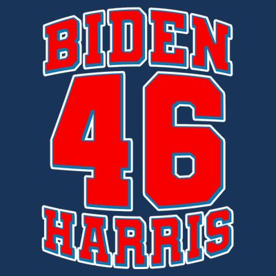 Sporty Jersey Style Biden Harris 46 2020 Election T-Shirt