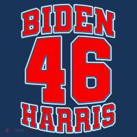 Sporty Jersey Style Biden Harris 46 2020 Election T-Shirt