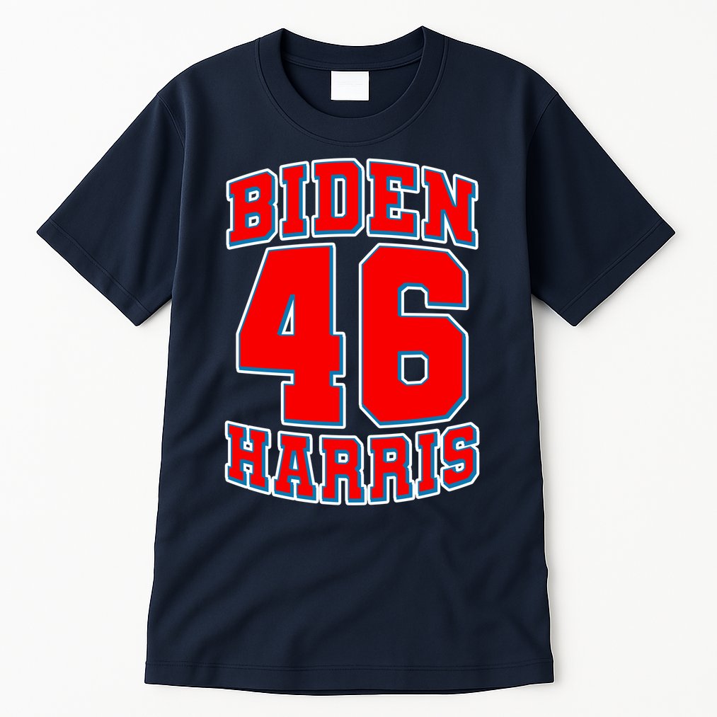 Sporty Jersey Style Biden Harris 46 2020 Election Tall T-Shirt