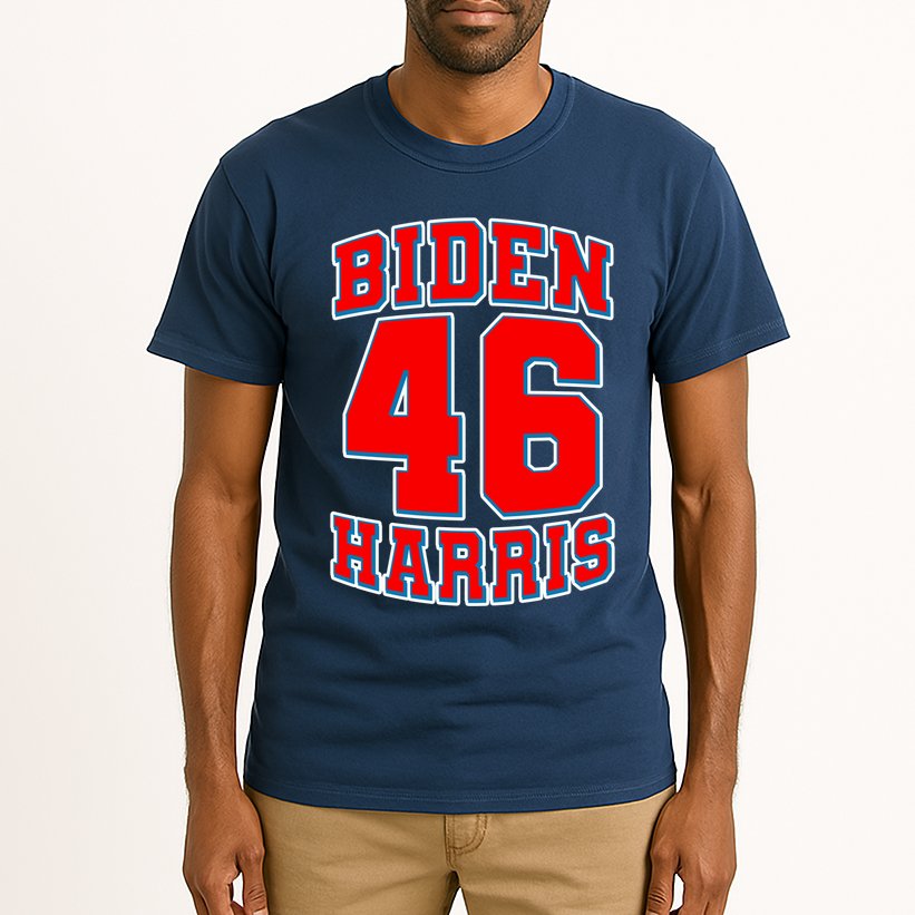 Sporty Jersey Style Biden Harris 46 2020 Election Tall T-Shirt